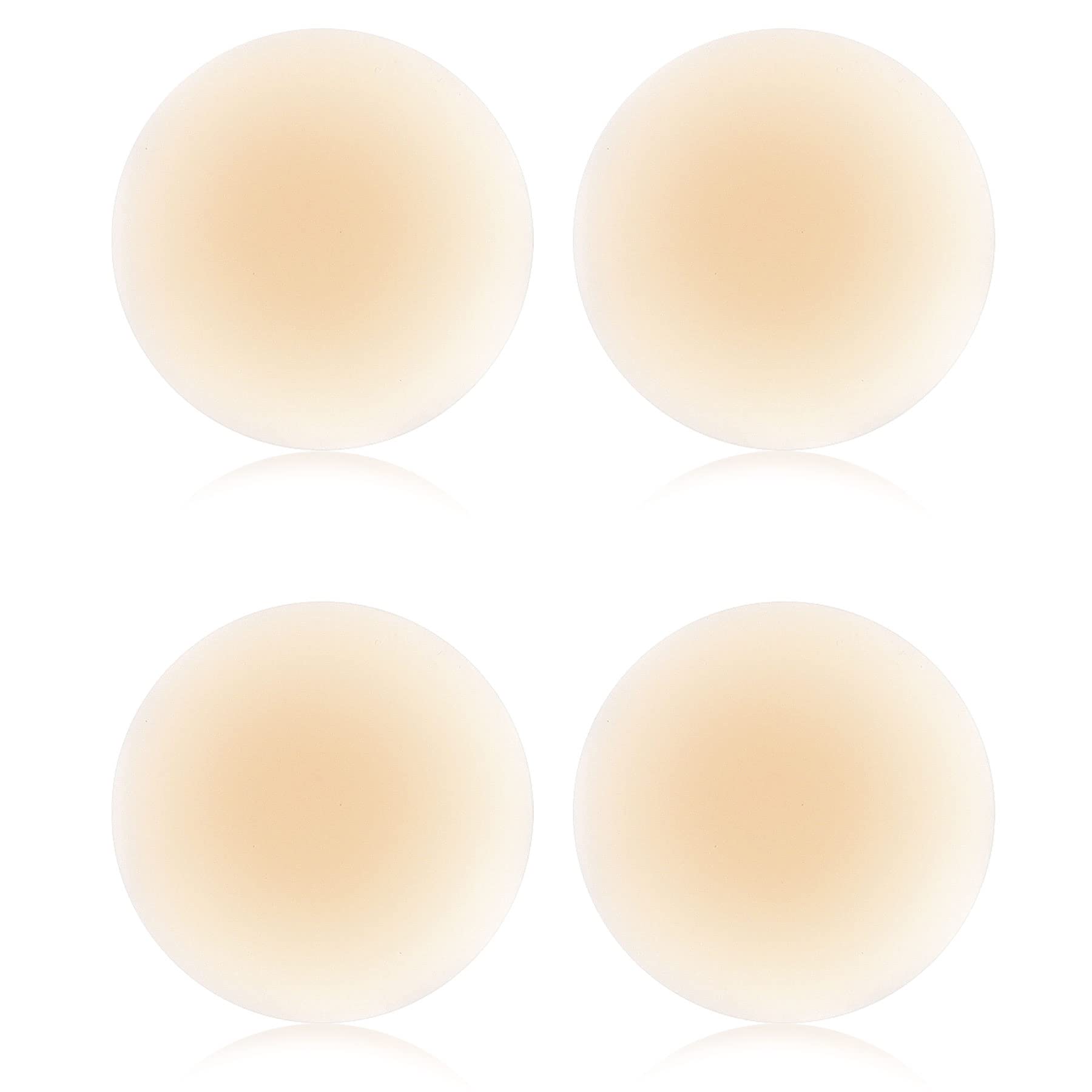 YouGa Silicone Nipple Covers for Women - Womens Breast Petals, Women Adhesive Pure Silicone Nipple Covers Reusable Invisible Seamless Fusion Breast Petals Pasties Nippies Skin 8.5CM UK