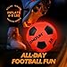 SYNCFUN Glow in The Dark Soccer Ball for Boys, Light Up Soccer Night Sports Gear Gifts Games, Red Glowing Ball, Ball Accessories Gifts for Teen Boy Toys Ages 3 Old and Up