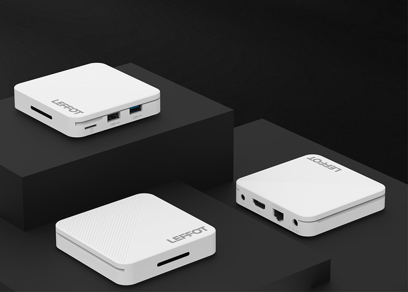 Android 14.0 TV Box 2026, 2Go RAM + 16Go ROM, LEFFOT H313 4K Ultra HD Boitier IP-TV pour Streaming, Support 2.4/5G WiFi 6, 100M Ethernet, Contrôle Vocal, BT 5.4, USB 3.0, HDR10, RK3518 Quad-Core A53