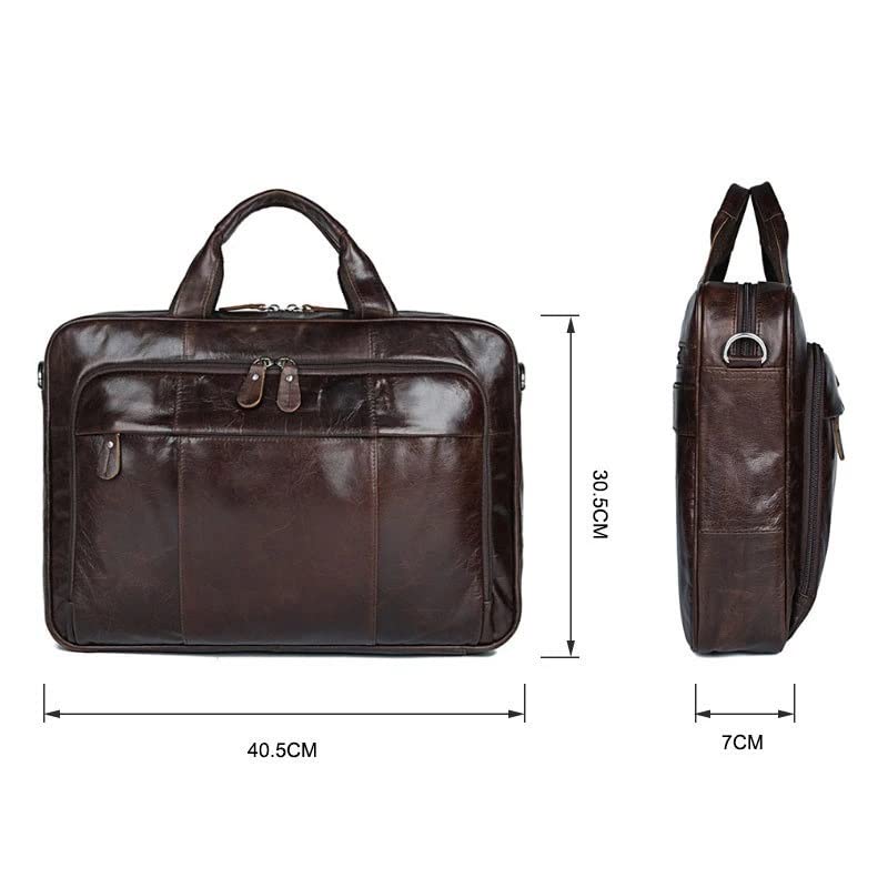 Men's Leather Handbag Men's Travel Messenger Shoulder Bag Men's Briefcase2