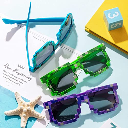 8-Bit Party Favor Kids Childrens Sunglasses Pixel Sunglasses, Birthday Party Favors for Adults4