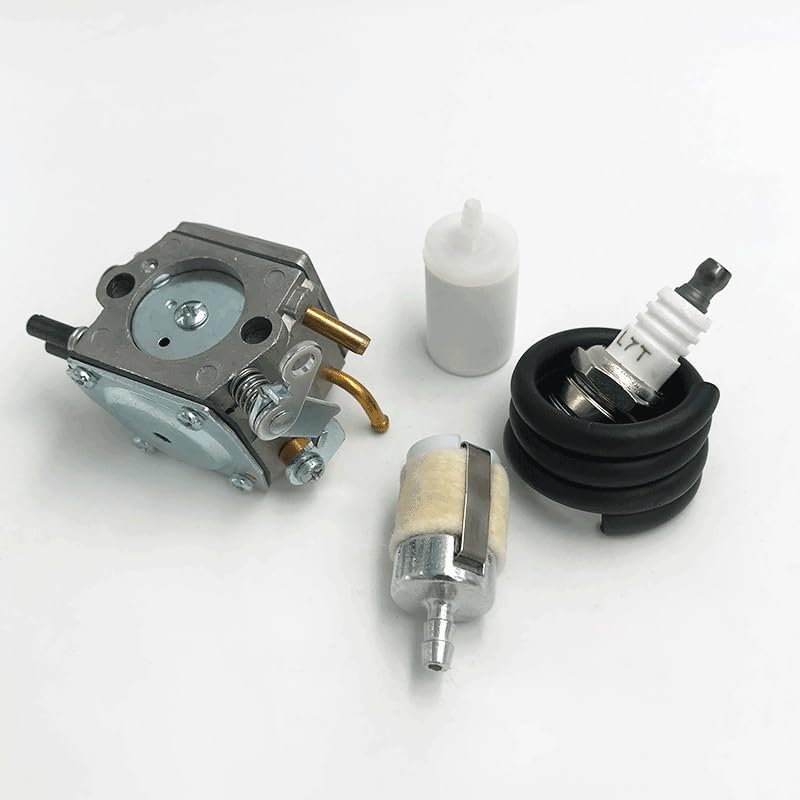 Piezas de herramientas de jardinería Kit de bujías de manguera de filtro de combustible de carburador HUNDURE apto for HUSQVARNA 372 371 365 362 piezas de repuesto de motosierra de Gas 503470501 50362
