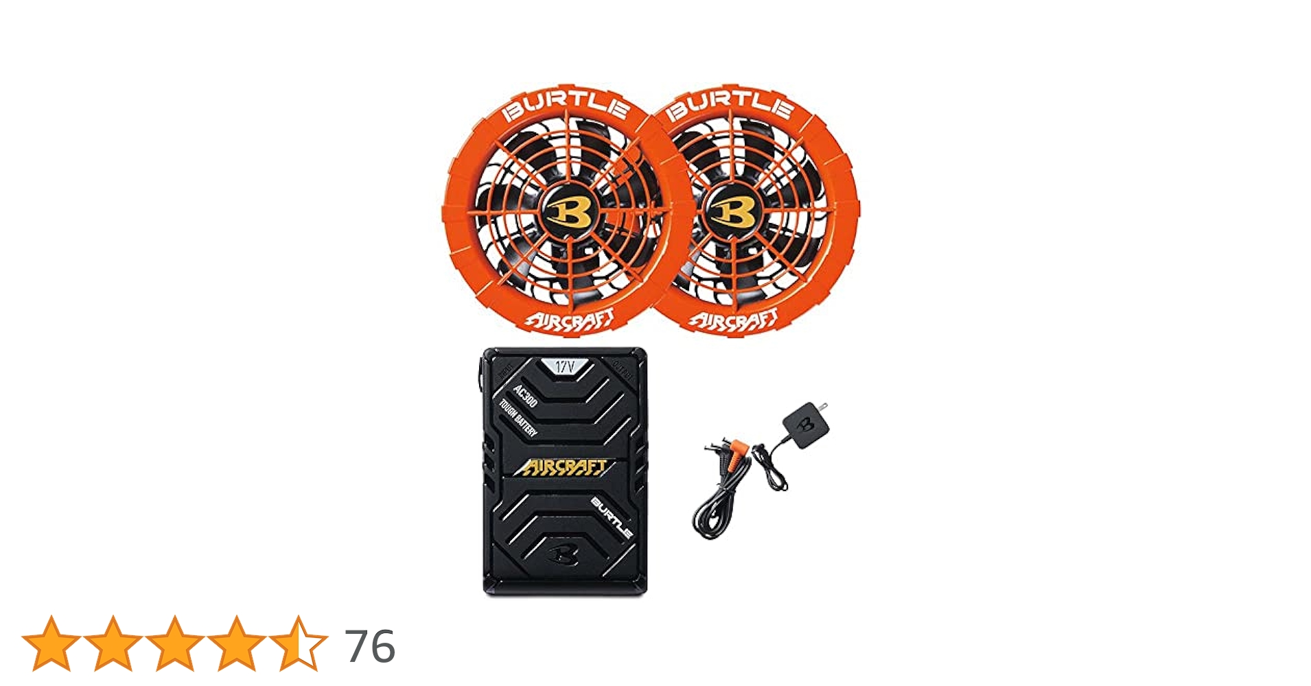 Amazon.co.jp: BURTLE AC300+AC311 Orange Fan + New 17V Black