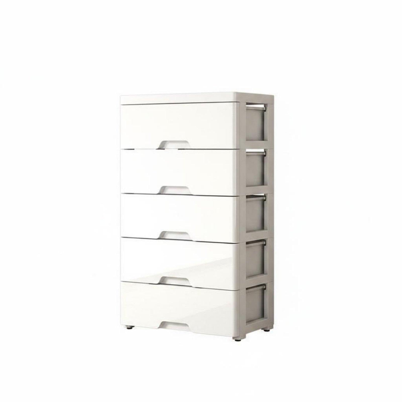 Bedside Storage Cabinet Modern Simple Style Multi-Layer Drawer Cabinet High Capacity Freestanding Drawer Organizer for Bedroom, Living Room, Closet White 36cm-5tier-hollow-image-30