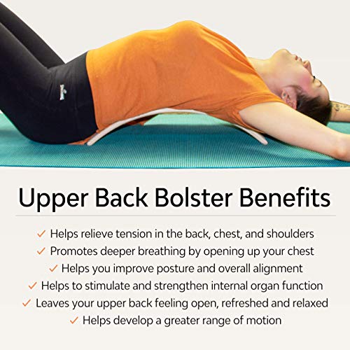HSP Upper Back Bolster Wooden Pillow | Back Bend Stretcher for Spinal Health, Pain Relief and Posture Correction, Maple Wood Lumbar Support for Upper and Lower Back - Image 4