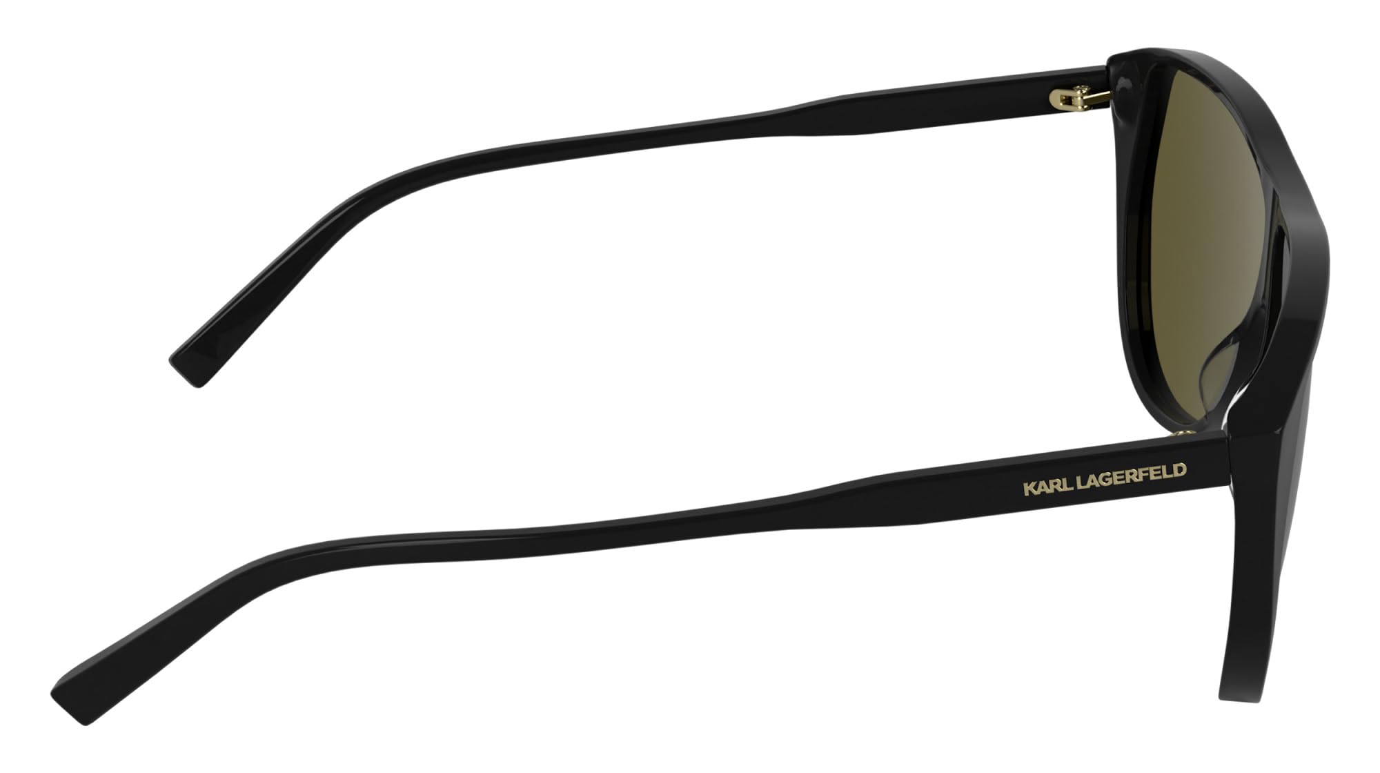 KARL LAGERFELD KL6227S okulary przeciwsłoneczne dla dorosłych unisex - czarne z jednolitymi brązowymi soczewkami