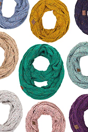 ScarvesMe Unisex Confetti Soft Chunky Pullover Knit Long Loop Infinity Hood Cowl Scarf4