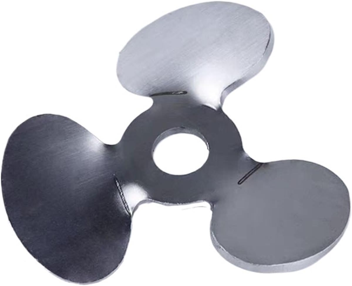 1set Dia 40mm to 120mm lab Stainless Steel stir Blade Paddle,Three - Blade Paddle with Stirring Rod(40mm Blade with Rod)