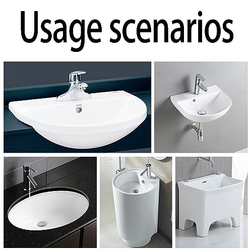 2 Stück Waschbecken Überlauf Abdeckung,Waschbecken Überlauf,Überlauf Waschbecken,Waschbecken Überlauf Ring,für Waschtisch Loch mit Ø 22-24 mm Öffnung,Silber (Kupfer Material)