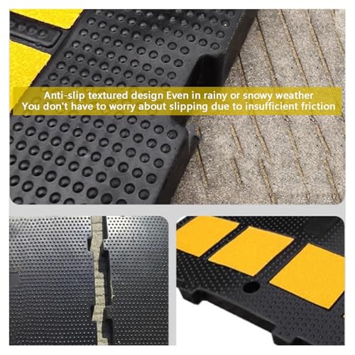 Ralentisseur portable emboîtable antidérapant pour parking et allée - 4