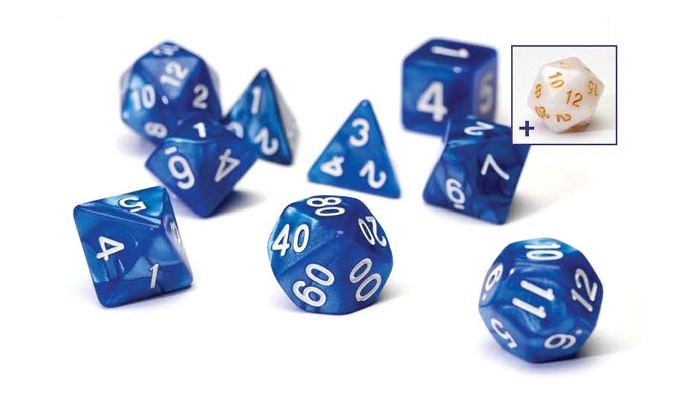 Pearl Blue Poly Set - Sirius Dice