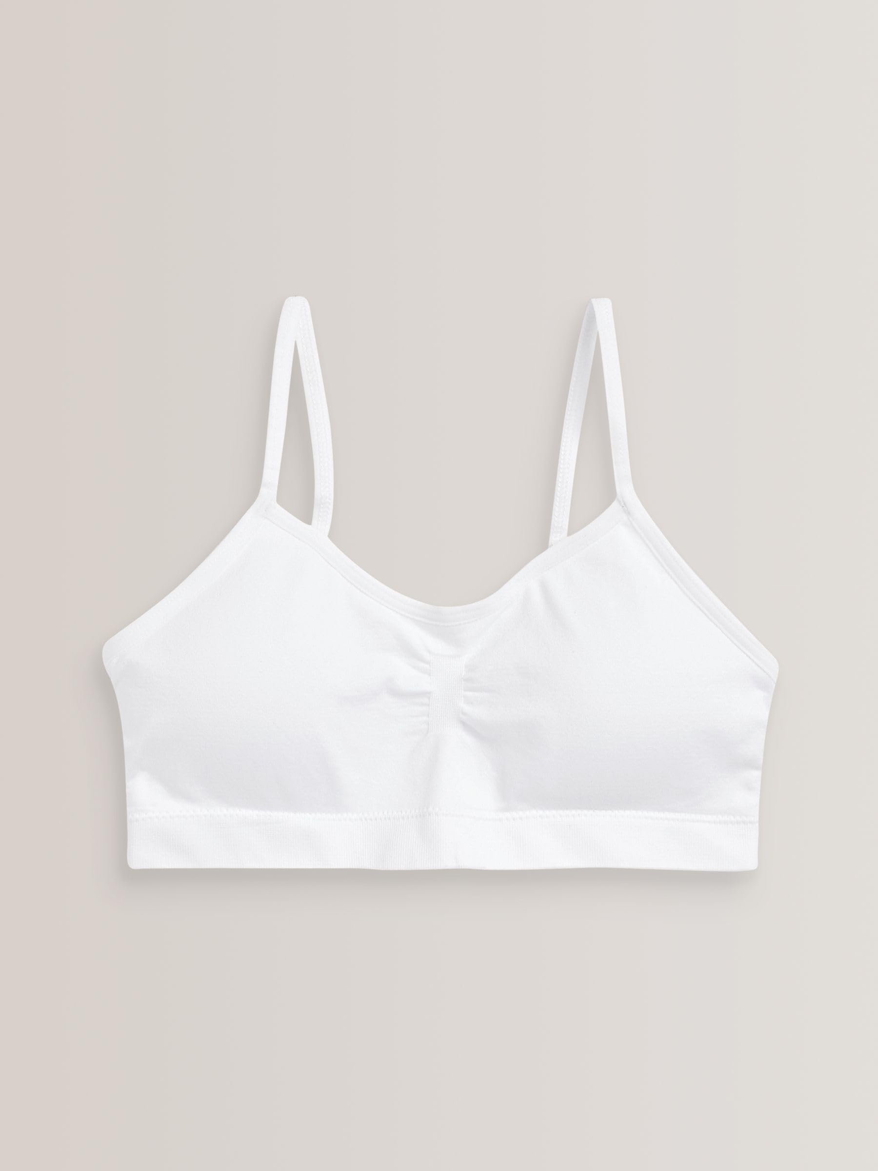 NEXT Niñas Pack 2 Tops Cortos Tirantes sin Costuras Copas Relleno Ligero extraíbles