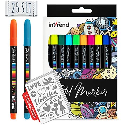 int!rend 25 Rotulador Ropa Textil Pintura Permanente Cover