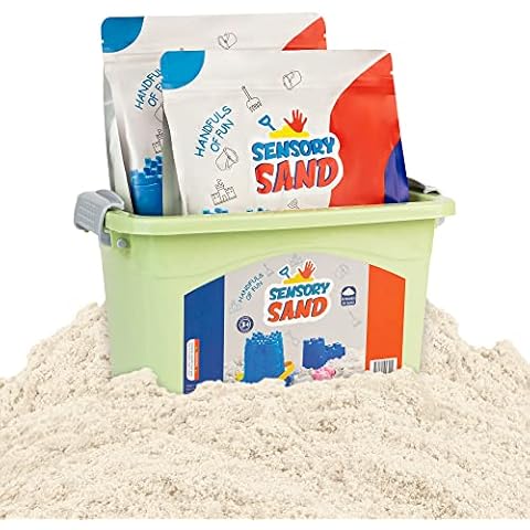 Sensory Sand White Sand Bulk Refill 10 Pounds of White Cover