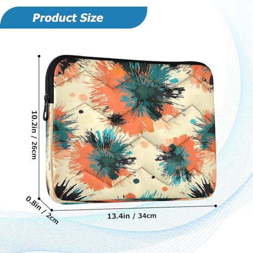 Funda para portátil 13-14 pulgadas impermeable patrón naranja miniatura 3