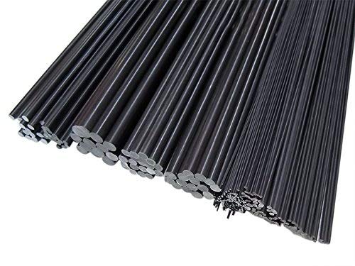 20pcs/lot Solid Carbon Fiber Rod Dia. φ 0.8mm Carbon Stick 500mm Length Arm (LS-TC-20-002)