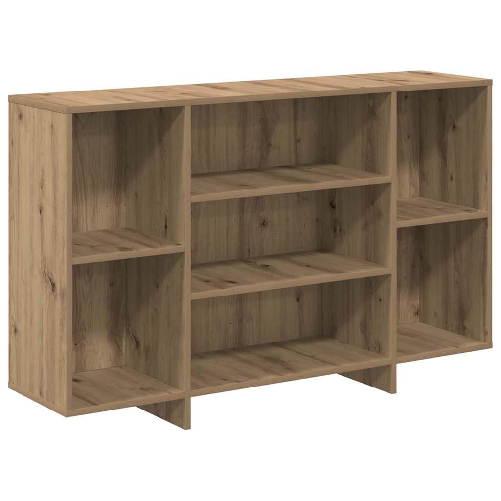 Aparador de madera de roble armario auxiliar estrecho con estantes de salon
