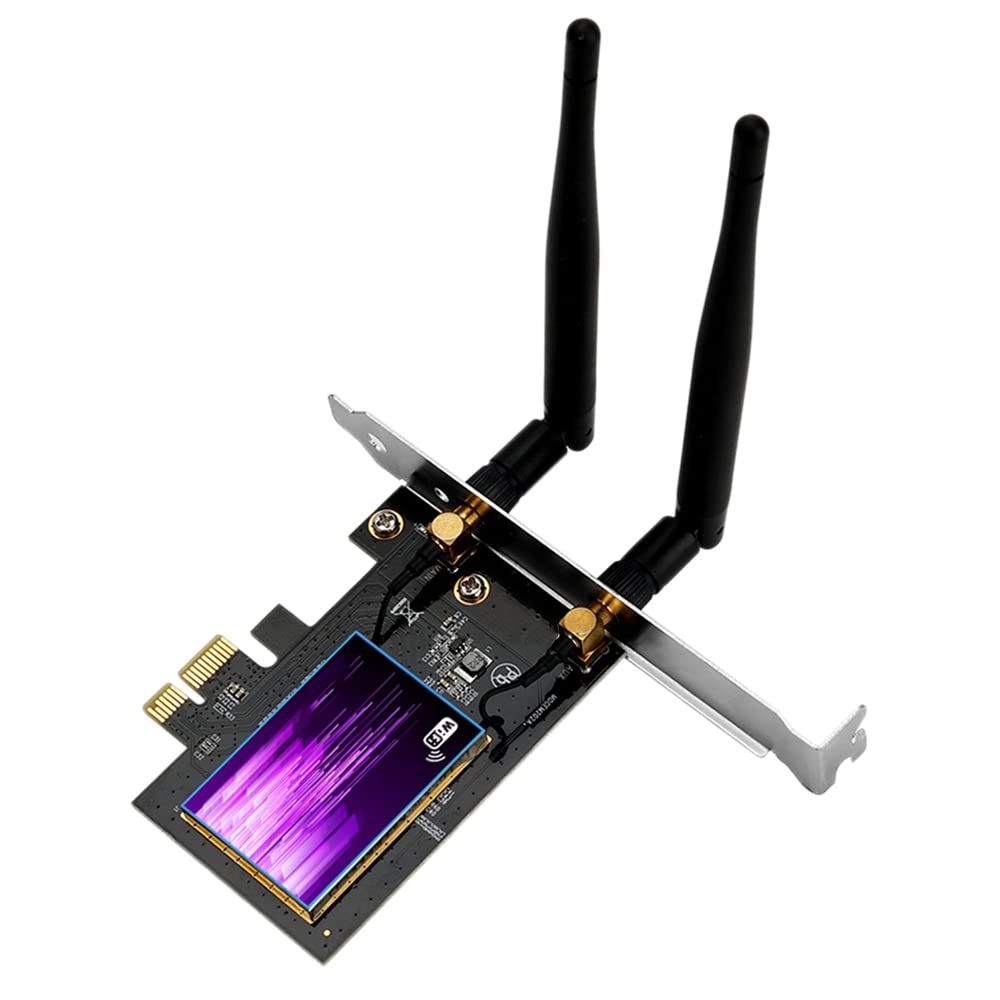 Carte RéSeau 3000 Mbps WiFi 6 PCIE X1 Bluetooth 5.0 Wifi6, Carte RéSeau Double Bande 2.4G/5.8G, 802.11 AX PCI-E X1/X4/X8/X16