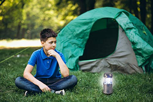 Velamp PUSHUP LED Camping Lantern 200 Lumens Detachable Compact Hanging Super Bright Camping Lamp for Emergency Hiking Fishing Trekking Plastic Grey - Image 7