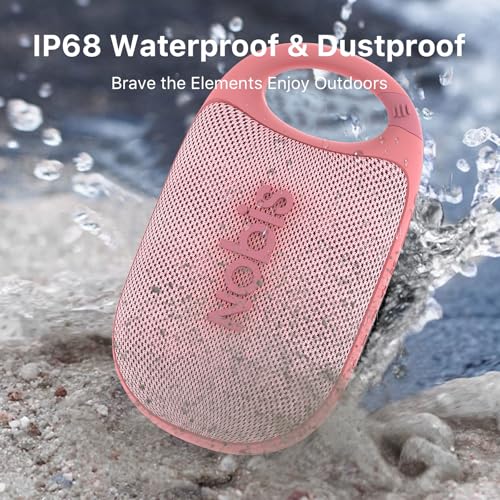Image of NOBIS Clip Portable Bluetooth Speaker, Up to 24H Playtime, IP68 Waterproof