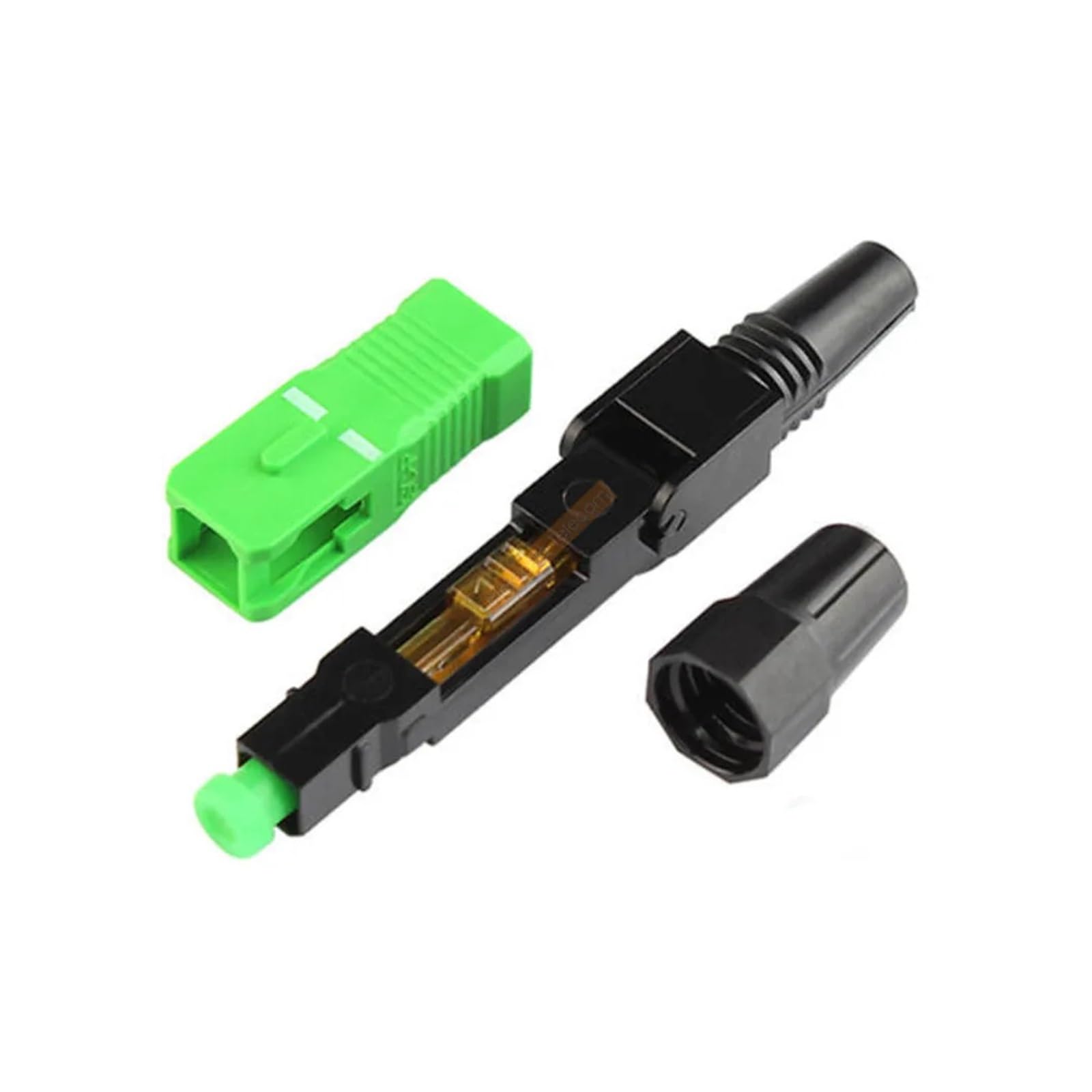 Épisseur de Fibre Optique Épisseuse à Froid de Fibre Optique SC-APC Rapide SC 50-400PC, connecteurs Rapides monomodes réutilisables FTTH(300pcs)