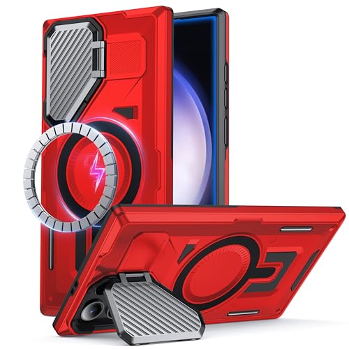 Coque Samsung S23 Ultra rouge antichoc pour éviter les bris d'écran et objectifs