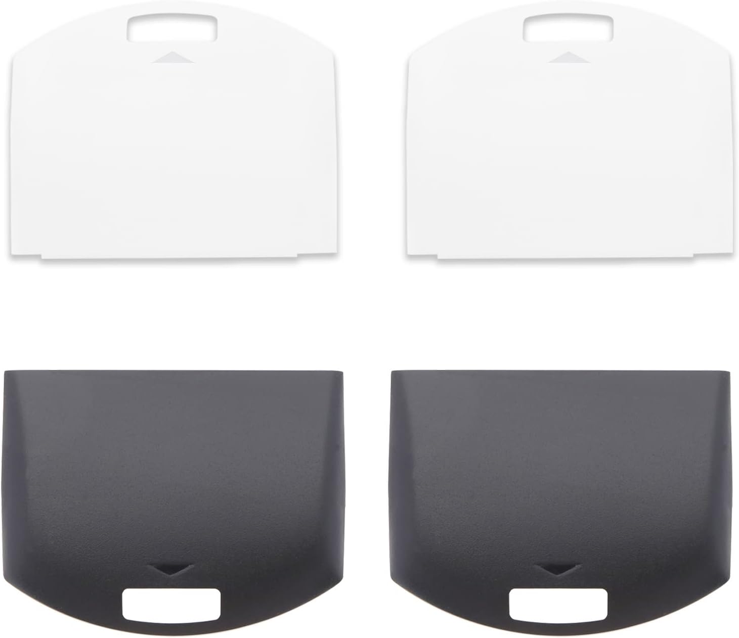 SING F LTD 4PCS Replacement Battery Cover Battery Back Door Shell Battery Protector Door Lid Compatible with Sony PSP 1000 Series Console Plastic Console Accessories
