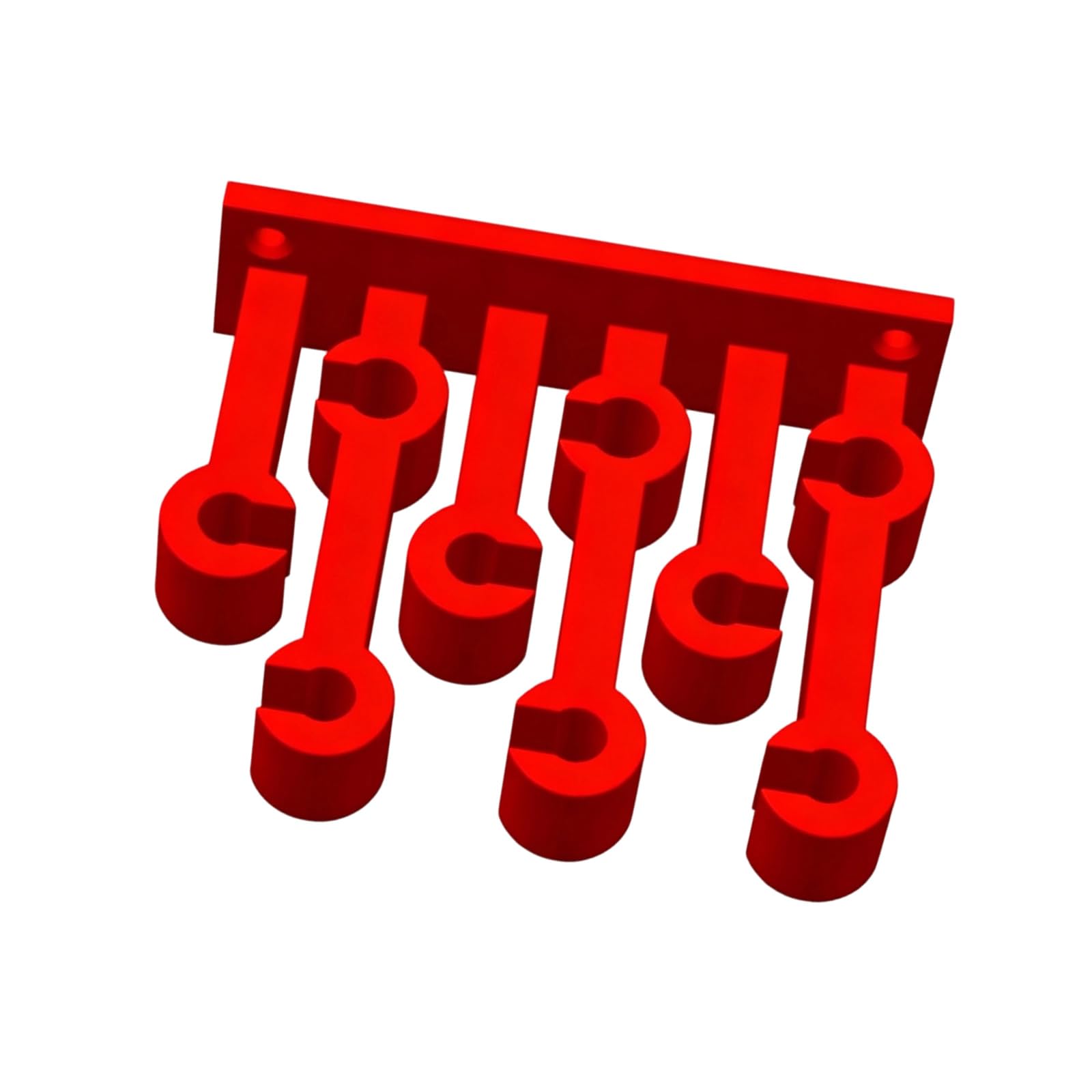 Apglsxy Red 3D Printed Screwdriver Holders Wall Mount Tool Organizers User Friendly Materials Tool Hanger For Garage And Workshop Componentized Organizers