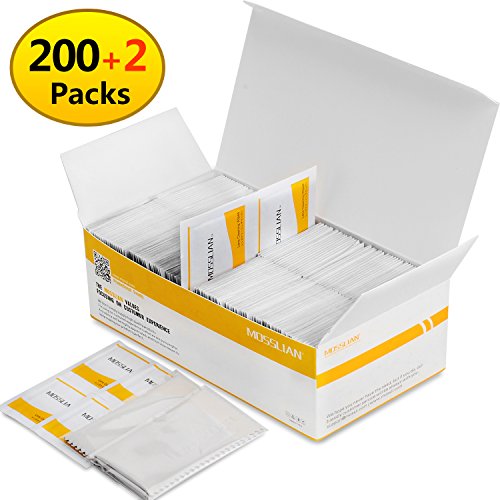 MOSSLIAN Lingettes Nettoyantes Multi Usages pour Lunettes, Tablette, Smartphone, Écran de iPhone XS, Samsung Galaxy S9 Plus, HTC, Huawei P30 Pro(200wipes)