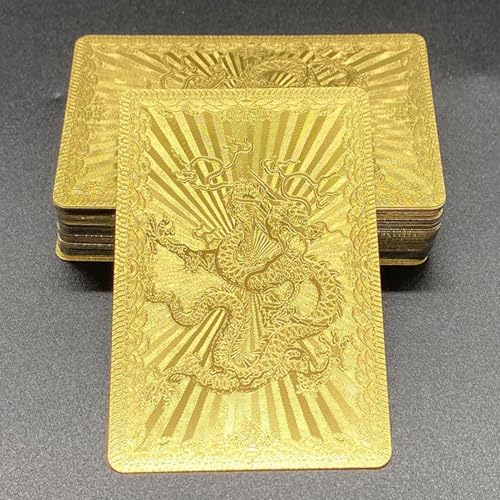 Standard der Pokerkarten, Poker-Kartenspiel – Poker-Bürospiel aus Goldpapier | wasserdichte Spielkarten Standard für Unternehmensaktivitäten, Hochzeitsfeiern – Bild 4