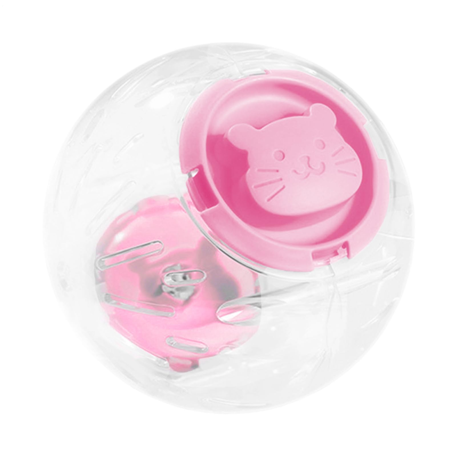 Hamster Exercise Ball | Silent Large Transparent Safe Portable Ball - Hamster Cage Supplies - for Pet Guinea Ferret Chinchilla Hedgehog Gecko Glider Badger Bath Home Outdoor