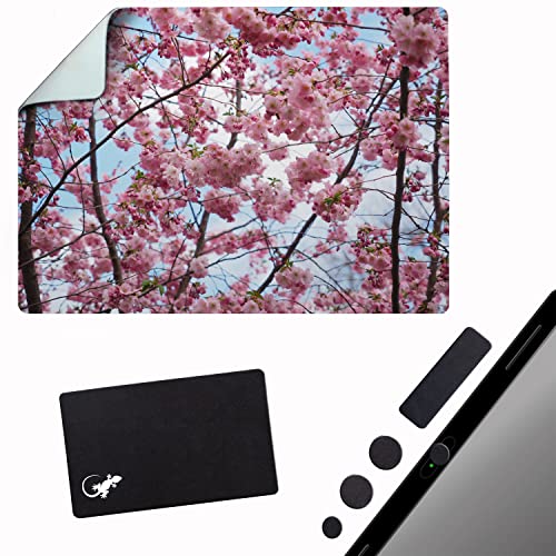 Tapis de souris adhésif fleurs de cerisier avec excellent suivi pour ordinateur