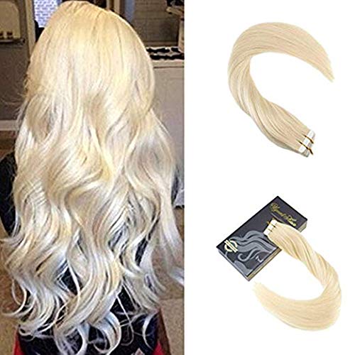 Dream 24 Inch Human Hair Extensions Tape in Silky Straight 40Pieces 100Gram Blonde Hair Extensions Human Hair Tape in Extensions