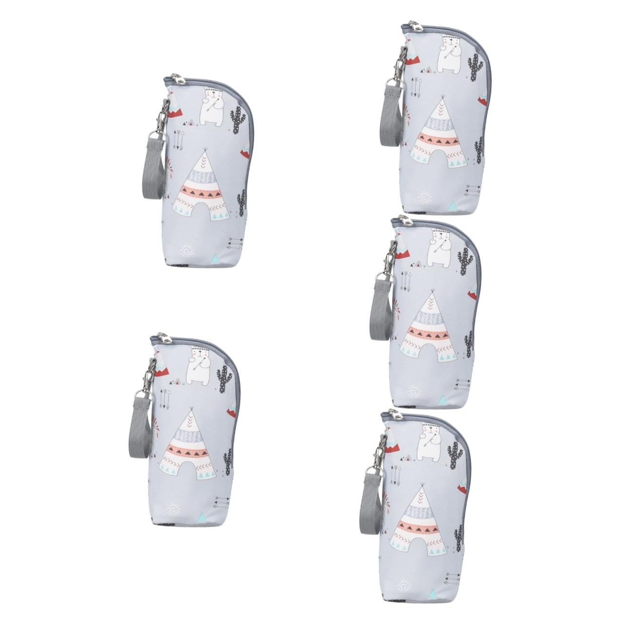 Abaodam 5pièces pour Biberon Poche Thermique Portable pour Stockage De Lait Accessoire De Poussette pour pour Voyage Et Activités Extérieures
