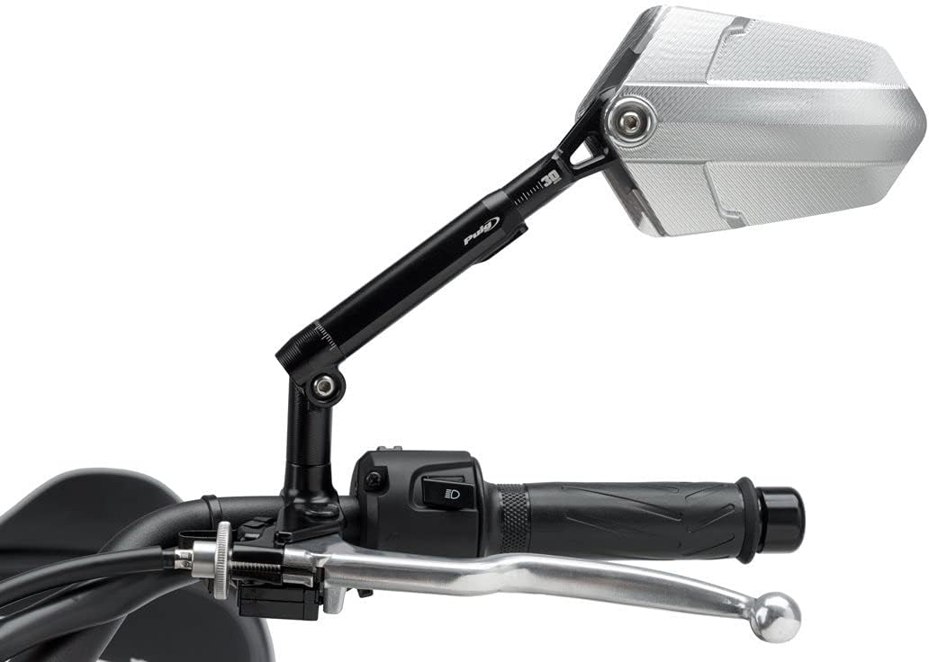 Puig Rear Mirror MOD. Xplorer HOMOLOG. Left C/Black-ALU