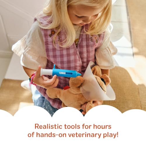 Image of Melissa & Doug Examine and Treat Pet Vet Play Set, 24-Piece Animal Doctor Playset with Dog & Cat Plushies, Pet Doctor Kit & Accessories, Preschool Toys for Girls & Boys Ages 3+
