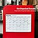 Fridge Calendar Magnetic Dry Erase Whiteboard Calendar for Refrigerator Planners 16.9 Inches X 11.8 Inches