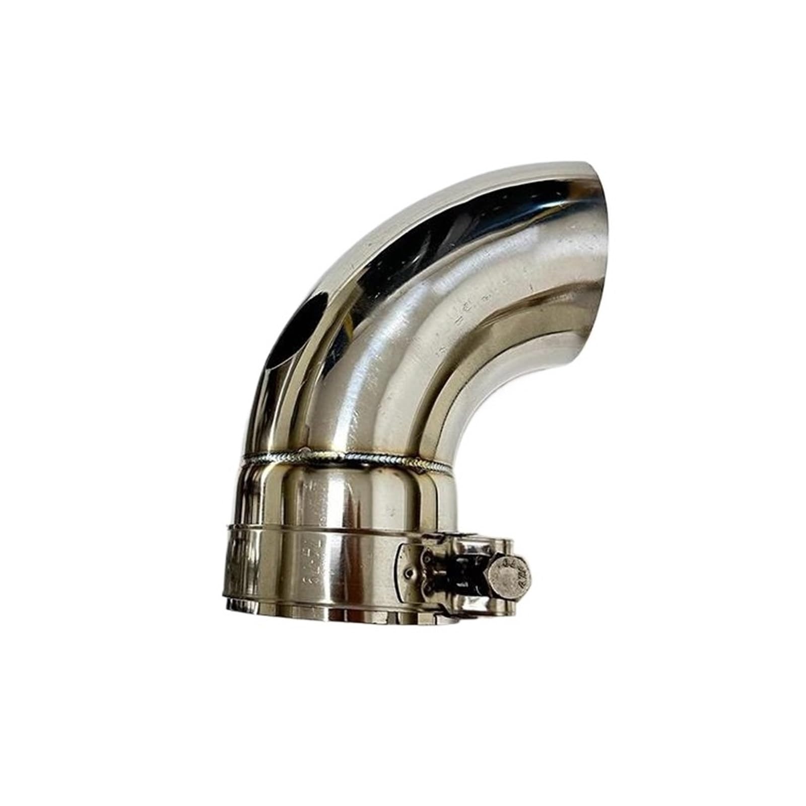 Auspuffkrümmer Edelstahl 51mm - Auto Auspuffrohr Verbindungsstück