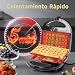 Imagen de Aigostar Sandwichera 3 en 1: Gofrera