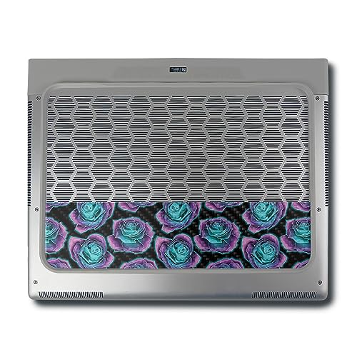 Image of MightySkins Carbon Fiber Skin Compatible with Alienware X16 R1 (2023) Full Wrap Kit - Crystalline Roses | Protective, Durable Textured Carbon Fiber Finish | Easy to Apply | Made in The USA