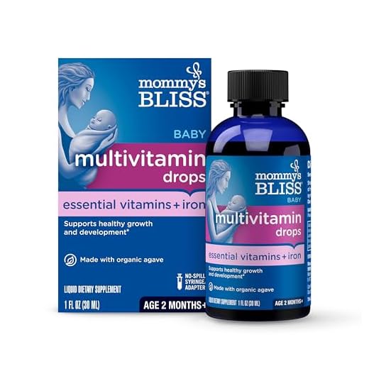 Mommy's Bliss Baby Multivitamin + Iron, Daily Essential Vitamins for Immune Support, Healthy Growth & Bone Development*, Age 2 Months+, 30 ml, Liquid