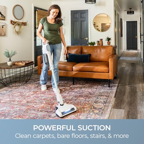 Image of Kenmore CS2015 200 Series Corded Stick Vacuum, Detachable Hand Vac with 2-Motor Powerful Suction, Hair Eliminator Nozzle, LED Headlight & Swivel Steering for Carpets, Bare Floors and Couches