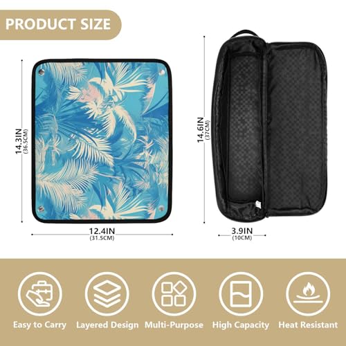 Funda de viaje 2 en 1 para plancha de pelo con soporte resistente al calor miniatura 4