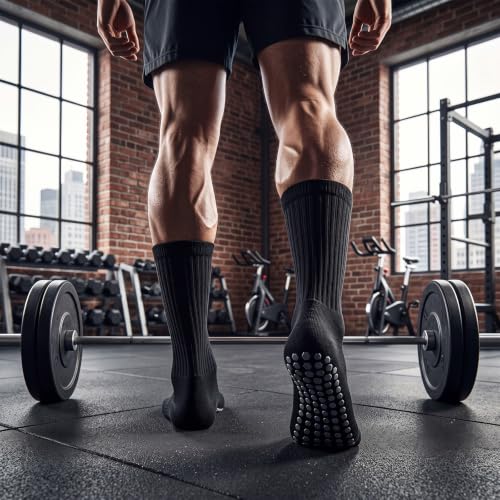 Image of Chuarry 60 Pairs Cotton Yoga Socks Non Slip Skid Sticky Socks for Women Elderly Hospital Pilates Ballet Barre