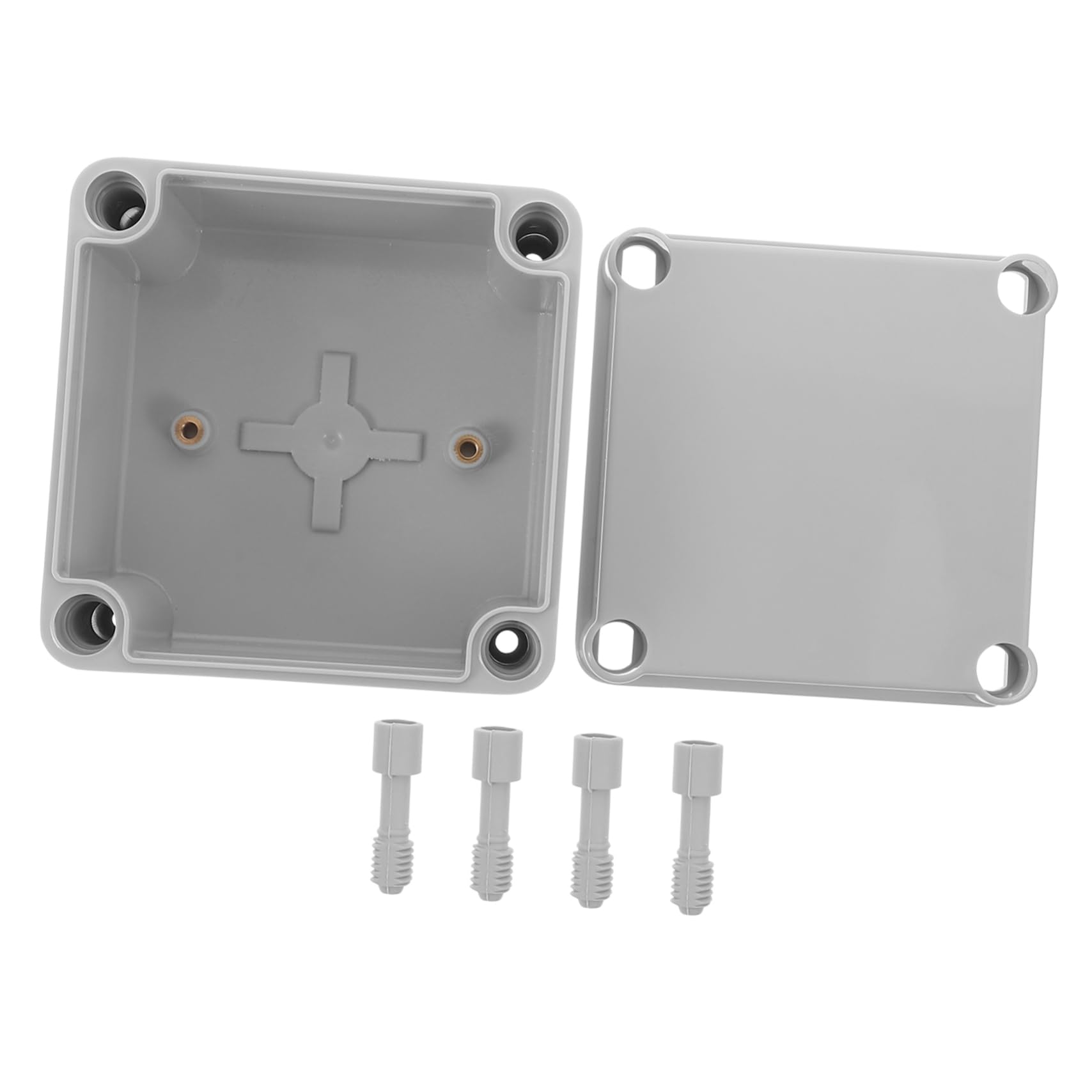 4pièces Boîte De Jonction Électrique Étanche Plastique Pour Intérieur Et Extérieur Idéale Pour Éclairage Et Des Câbles