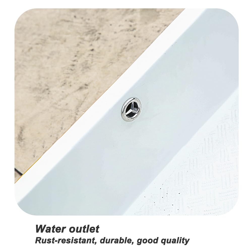 Ensemble De Douche Sauna pour Piscine, avec Bain De Pieds, 210 Cm De Haut