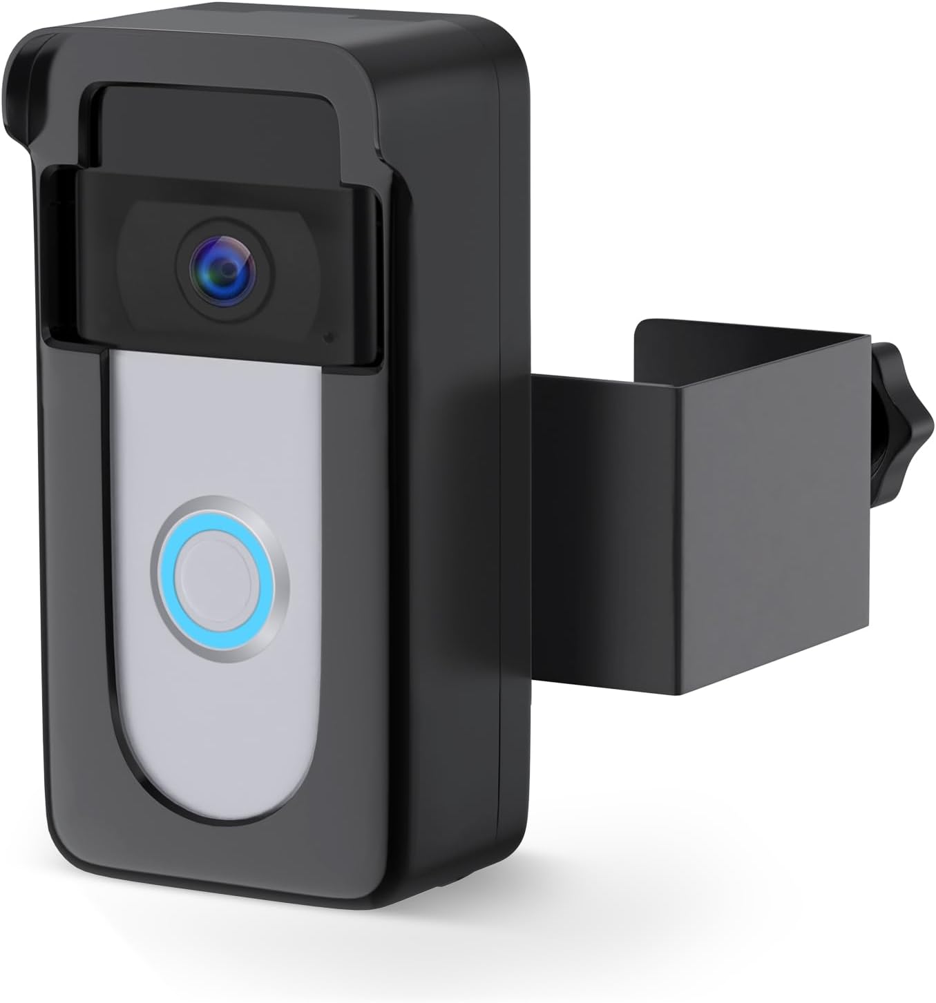 Anti-Theft Doorbell Mount Compatible with Video Doorbell 1/2/3/3 Plus/4/Plus/Pro/(2020 Release)/(2024 Release), Adjustable No-Drill Doorbell Camera Mount Not Block Doorbell Motion Sensor