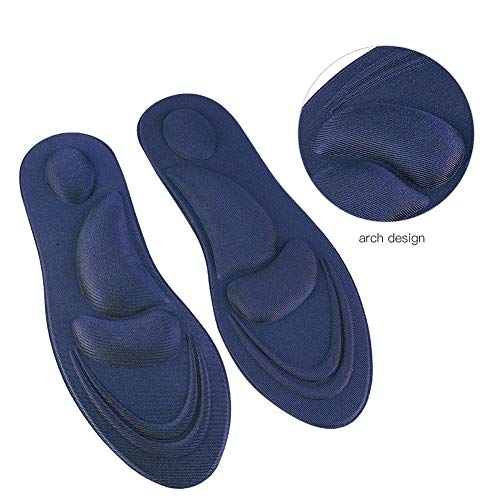 Plantillas para soporte de arco para pies planos mujer azul oscuro miniatura 2