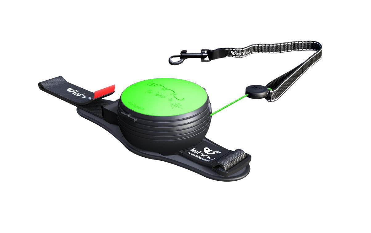 3 correas para perros con parada completa S (5-7 kg), color verde neón