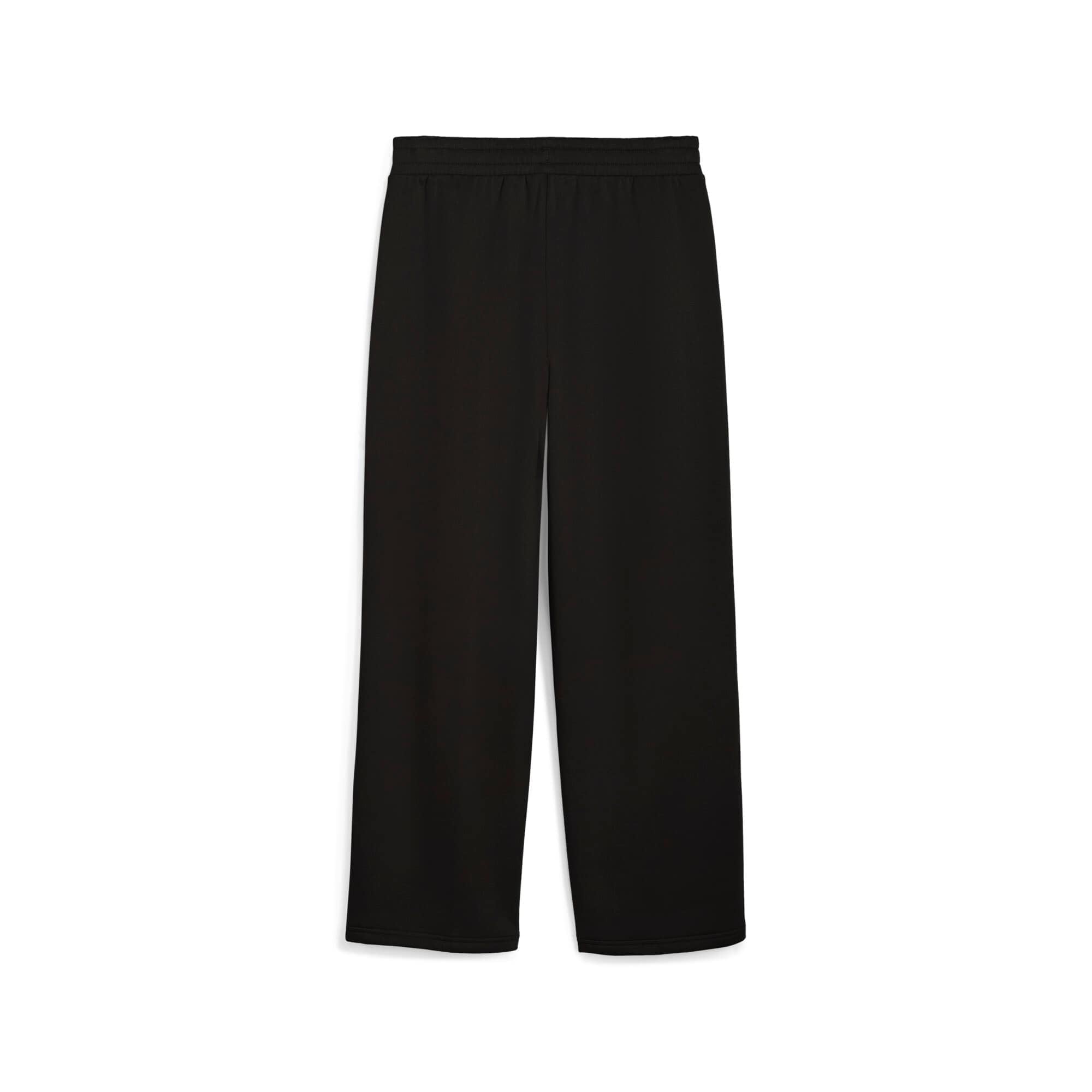 PUMA ESS Nature 2.0 Comfort Logo Straight Pants FL Op - Pantalones de Punto Mujer